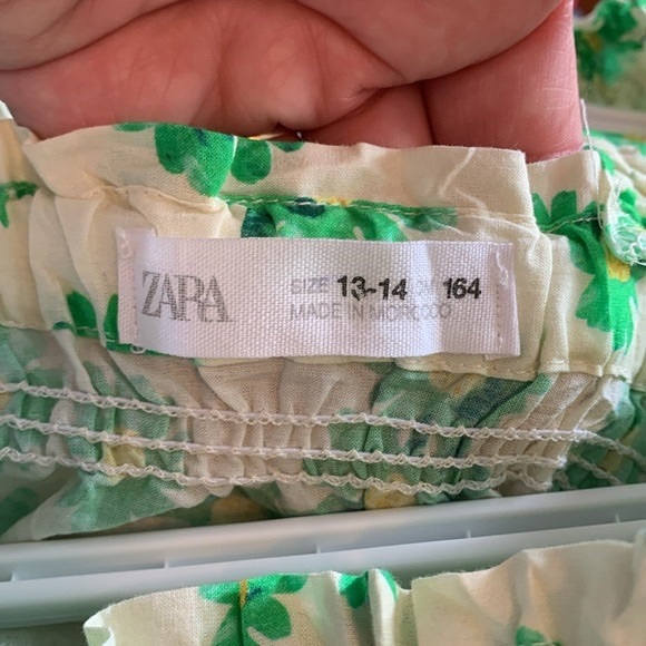 Zara Girls Floral Tiered Summer Dress Midi Green
Size 13-14 Fun Soft Breezy - Picture 5 of 5